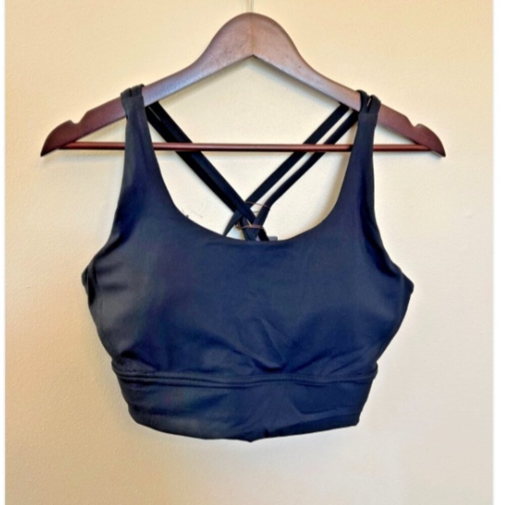 NWT Grace Form Women's Black Crossback Sports Bra Size XL